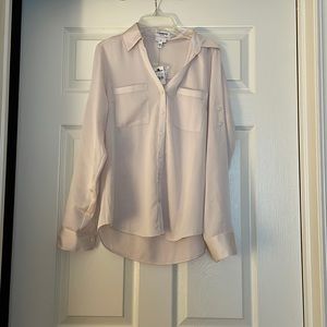 Creamy colored Express blouse